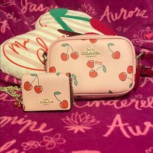 SOLD!!!!!!! Coach Cherry Print Crossbody ONLY